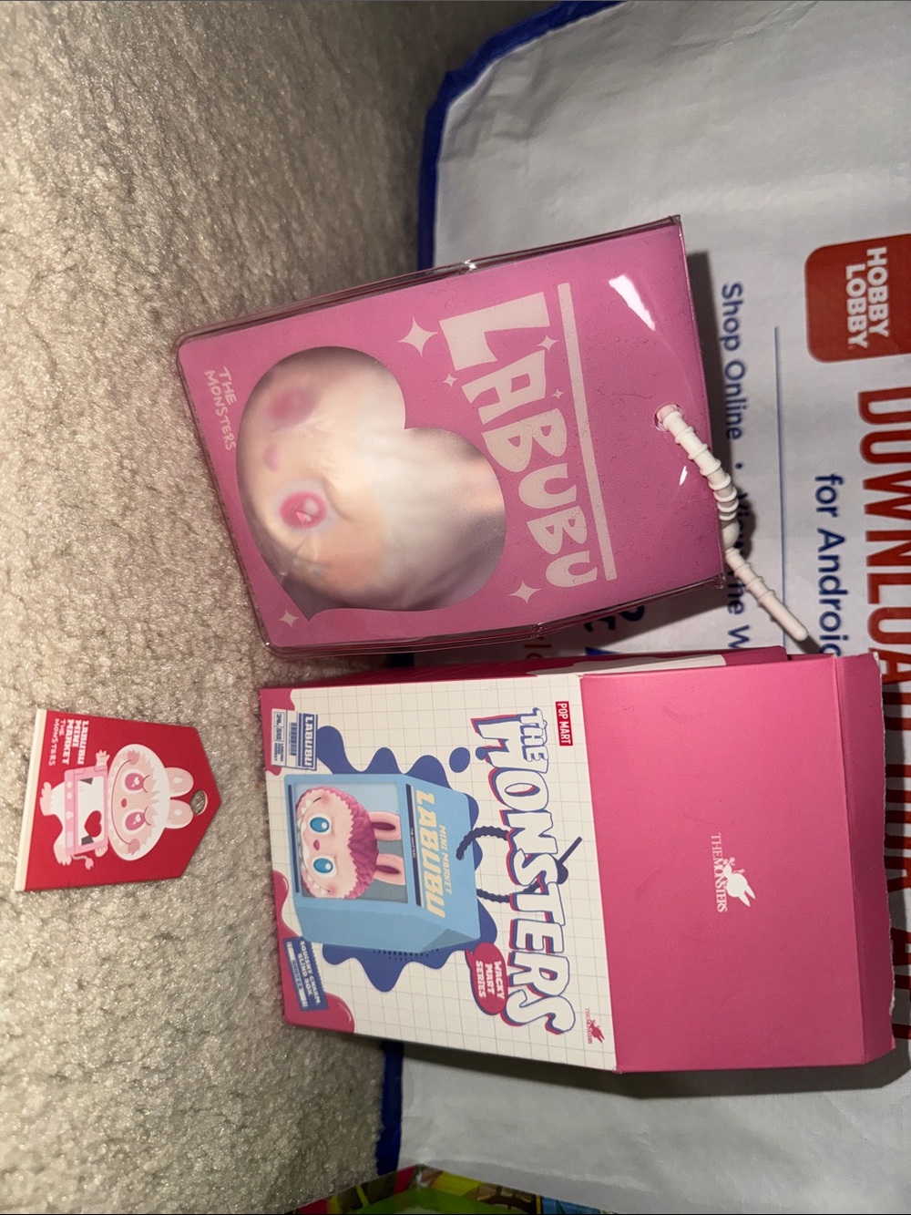 Labubu Pink Vinyl Collectible Figure - The Monsters Series WACKY MART SECRET